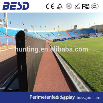 2 year warranty factory advertising P10 outdoor basketball/football stadium perimeter led display/led screen/led panel